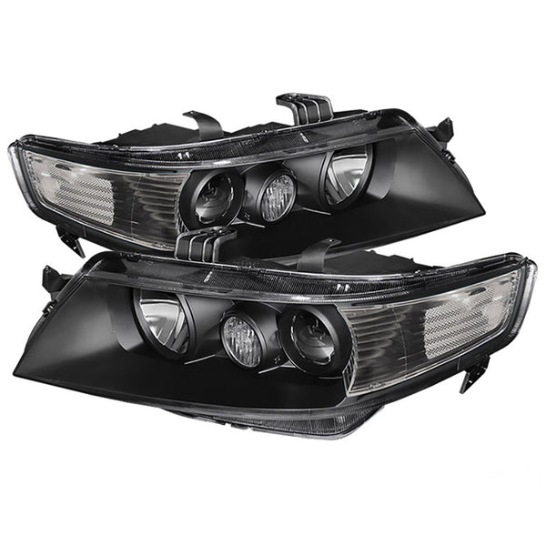 2004-2005 Acura TSX Black Headlight