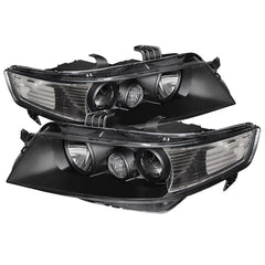 2004-2005 Acura TSX Black Headlight