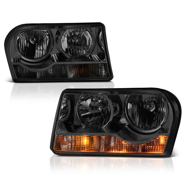 2005-2008 Chrysler 300 Smoked Headlight