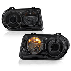 2005-2010 Chrysler 300C Smoked Headlight
