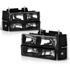 1994-2000 Chevrolet C/K Series 1500 | 2500 | 3500 Pickup Black Headlight