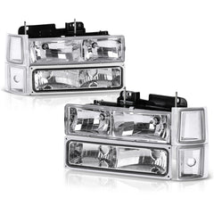 1994-2000 Chevrolet C/K Series 1500 | 2500 | 3500 Pickup Chrome Headlight