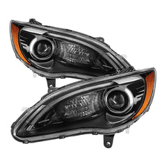 2011-2014 Chrysler 200 Black Headlight