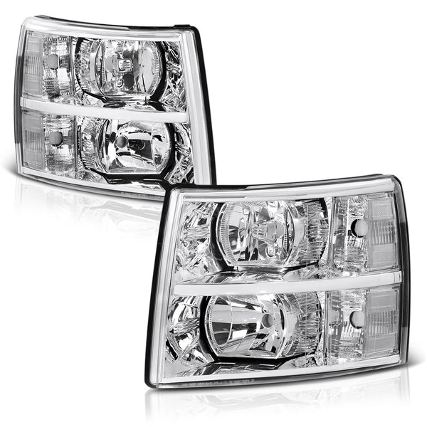 2007-2013 Chevrolet Silverado 1500 Chrome Headlight