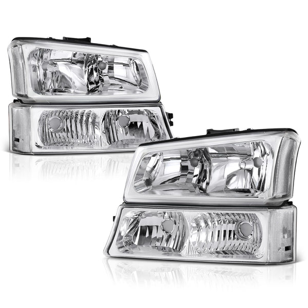 2003-2006 Chevrolet Silverado 1500 | 2500 | 3500 Chrome Headlight