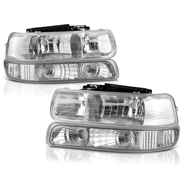 1999-2002 Chevrolet Silverado 1500 | 2500 | 3500 Chrome Headlight