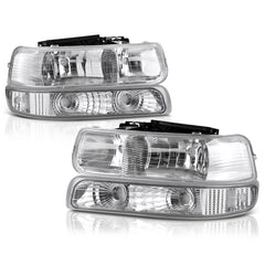 1999-2002 Chevrolet Silverado 1500 | 2500 | 3500 Chrome Headlight