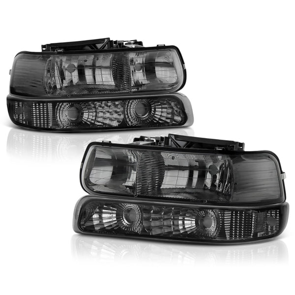 1999-2002 Chevrolet Silverado 1500 | 2500 | 3500 Smoked Headlight