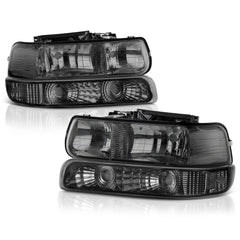 1999-2002 Chevrolet Silverado 1500 | 2500 | 3500 Smoked Headlight