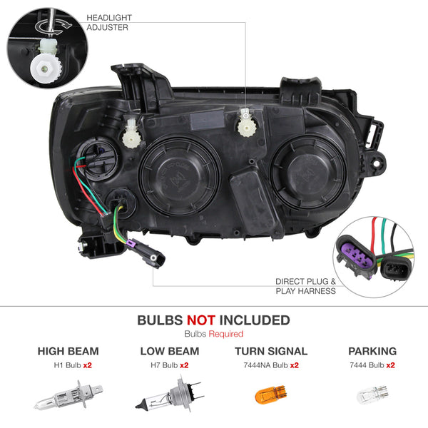 2012-2014 Chevrolet Sonic Black Headlight