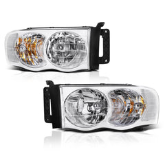 2002-2005 Dodge RAM 1500 Chrome Headlight