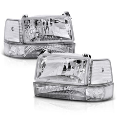 1992-1996 Ford Bronco Chrome Headlight