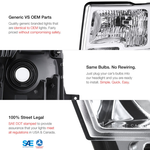 2009-2014 Ford F-150 Chrome Headlight