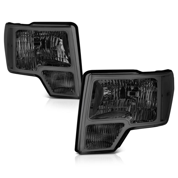 2009-2014 Ford F-150 Smoked Headlight