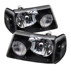 2001-2011 Ford Ranger Black Headlight