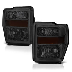 2008-2010 Ford F-250 | F-350 | F-450 | F-550 Superduty Smoked Headlight