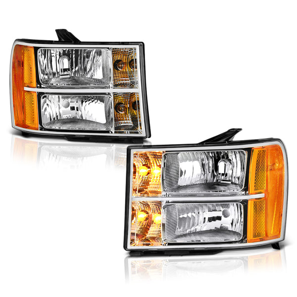 2007-2013 GMC Sierra 1500 Chrome Headlight