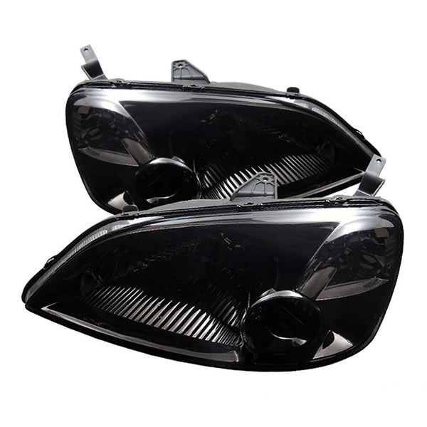 2001-2003 Honda Civic Smoked Headlight