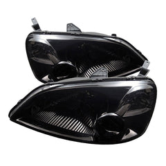 2001-2003 Honda Civic Smoked Headlight