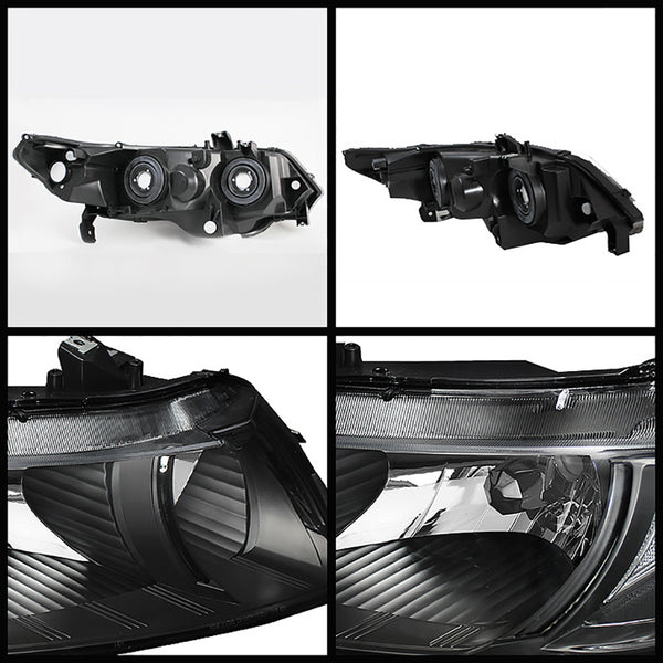 2006-2011 Honda Civic Black Headlight