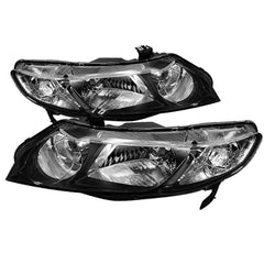 2006-2011 Honda Civic Black Headlight
