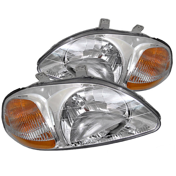 1996-1998 Honda Civic Chrome Headlight
