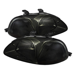 1996-1998 Honda Civic Smoked Headlight