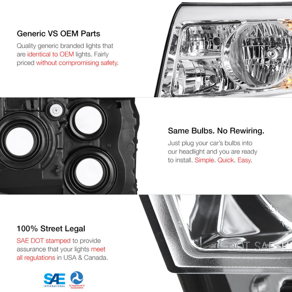 2009-2011 Honda Pilot Factory Style Headlight