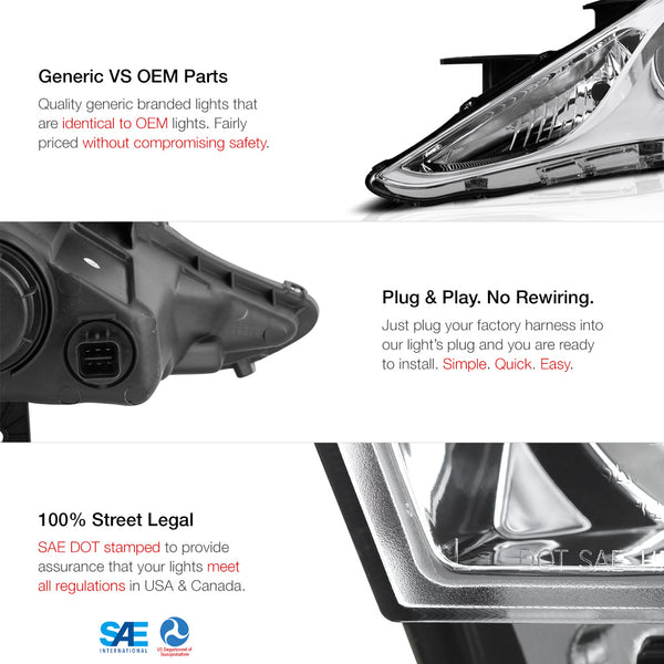 2011-2014 Hyundai Sonata Factory Style Headlight