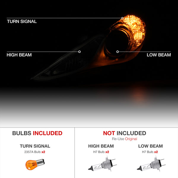 2011-2014 Hyundai Sonata Factory Style Headlight
