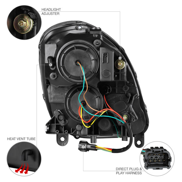 2003-2004 Infiniti G35 Smoked Headlight