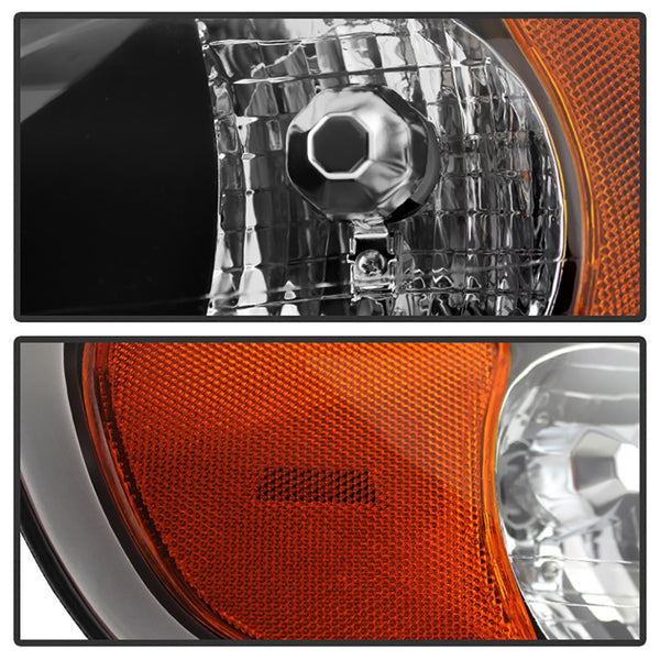 1998-2002 Lincoln Town Car Black Headlight