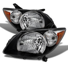 2005-2008 Pontiac Vibe Black Headlight