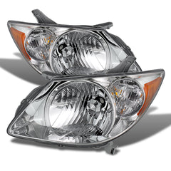 2005-2008 Pontiac Vibe Chrome Headlight