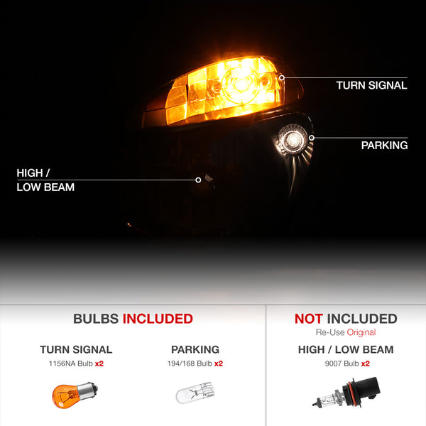2002-2003 Subaru Impreza Sinister Black Headlight