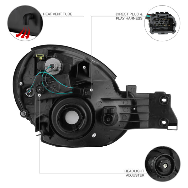 2002-2003 Subaru Impreza Sinister Black Headlight