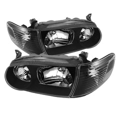 2001-2002 Toyota Corolla Black Headlight