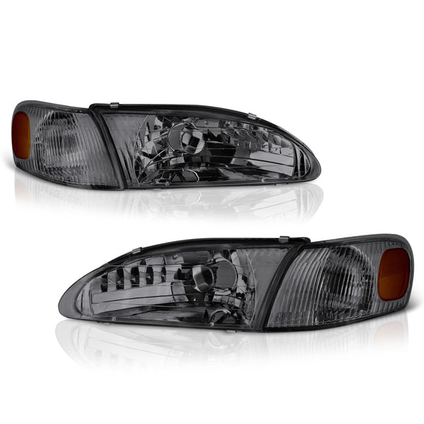 1998-2000 Toyota Corolla Smoked Headlight