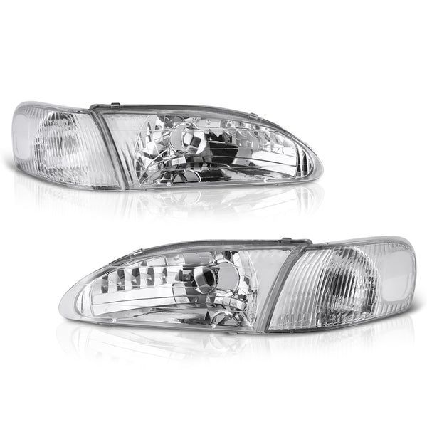 1998-2000 Toyota Corolla Chrome Headlight