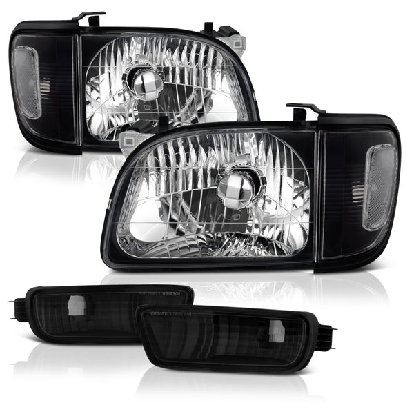 2001-2004 Toyota Tacoma Black Headlight