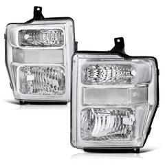 2008-2010 Ford F-250 | F-350 | F-450 | F-550 Superduty Chrome Headlight