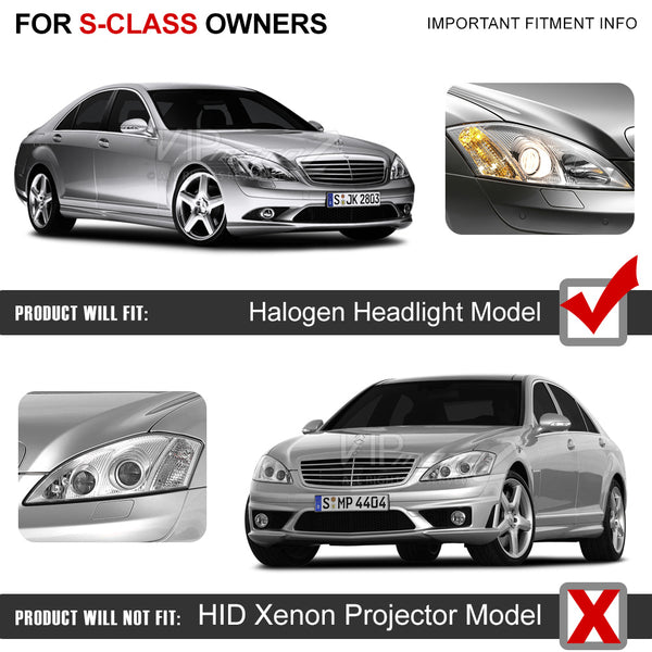 [Daytime Running LED Strip] Infinity Black Projector Headlights