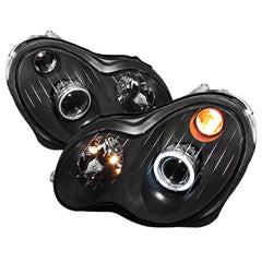 2001-2007 Mercedes-Benz W203 C-Class Black Headlight