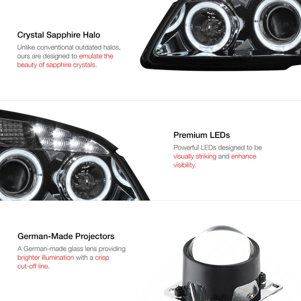 2005-2010 Chevrolet Cobalt Smoked Headlight