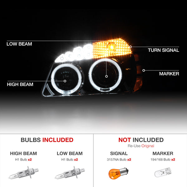 2005-2010 Chevrolet Cobalt Smoked Headlight