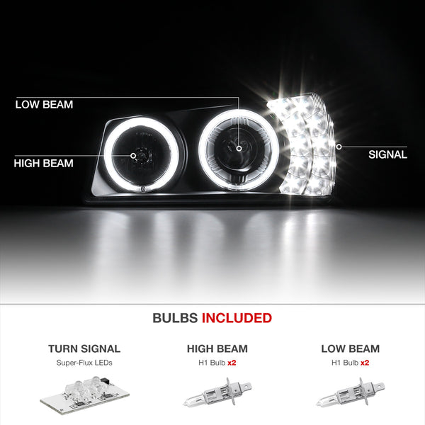 2003-2006 Chevrolet Silverado 1500 | 2500 | 3500 Black Headlight