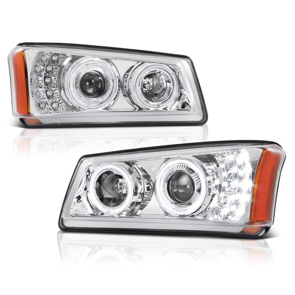 2003-2006 Chevrolet Silverado 1500 | 2500 | 3500 Chrome Headlight