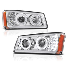 2003-2006 Chevrolet Silverado 1500 | 2500 | 3500 Chrome Headlight