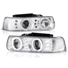1999-2002 Chevrolet Silverado 1500 | 2500 | 3500 Chrome Headlight