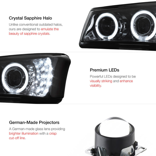 2003-2006 Chevrolet Silverado 1500 | 2500 | 3500 Smoked Headlight